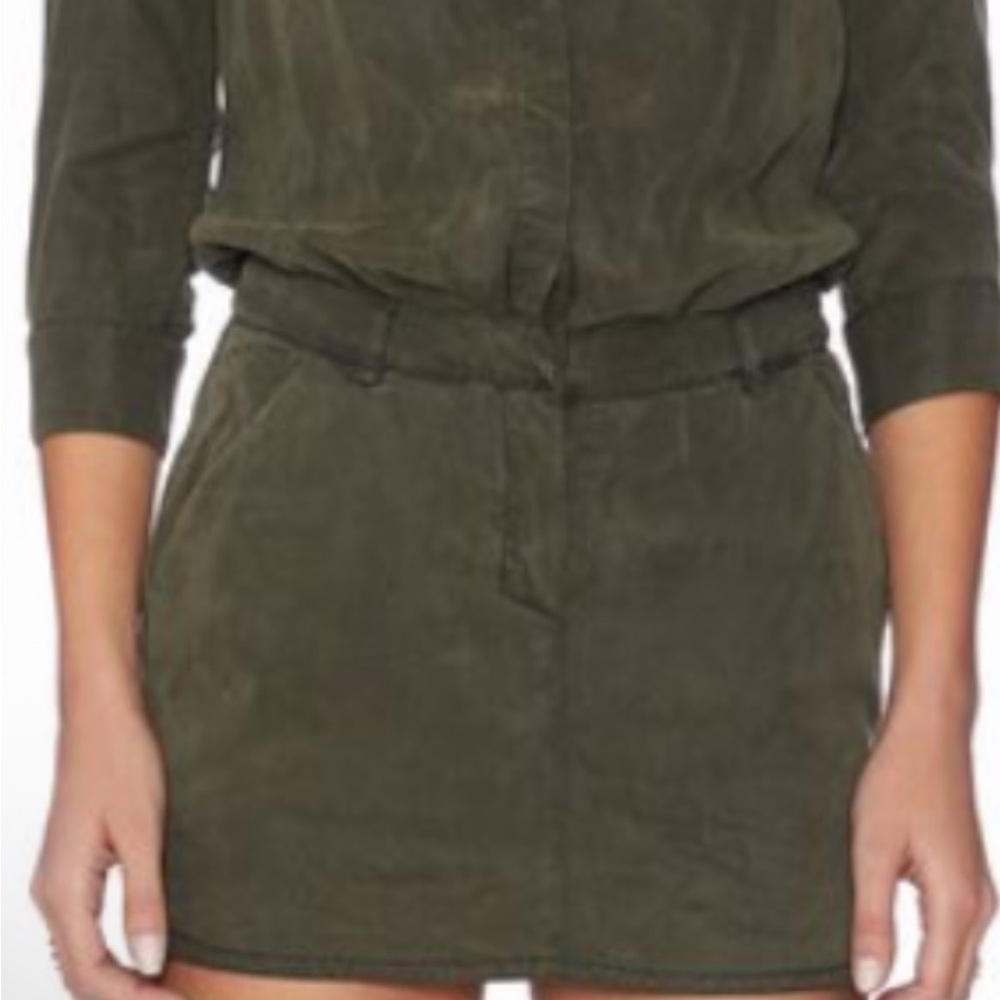 Military long sleeve tunic dress